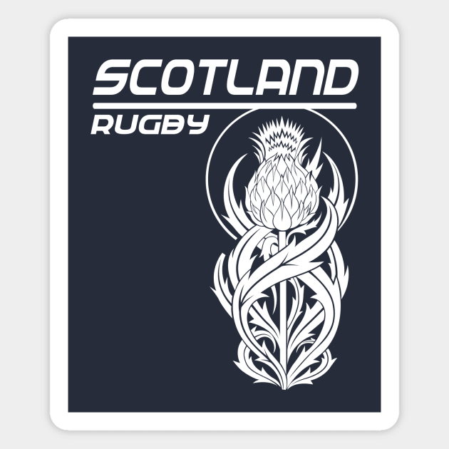 Scotland Rugby Fan Memorabilia Scottish Thistle Magnet by CGD